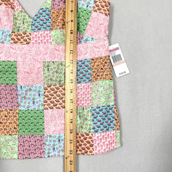 Vineyard Vines Top Womens 12 Patchwork Halter Marthas Vineyard Coastal Beach NWT - Picture 12 of 12